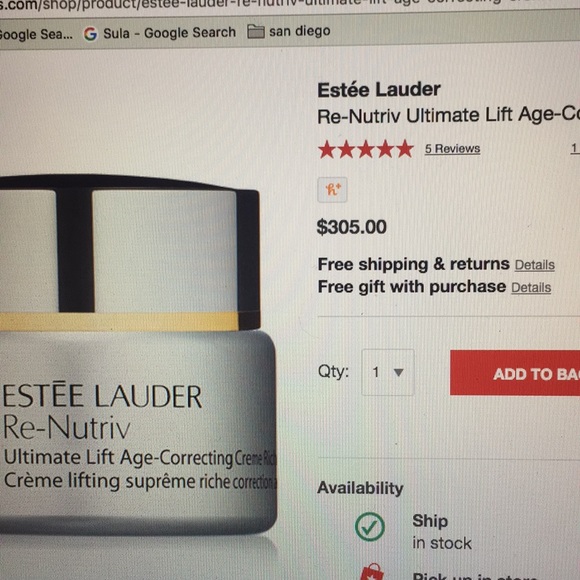 Estée Lauder Re-nutriv eye cream - Picture 2 of 5